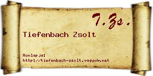 Tiefenbach Zsolt névjegykártya
